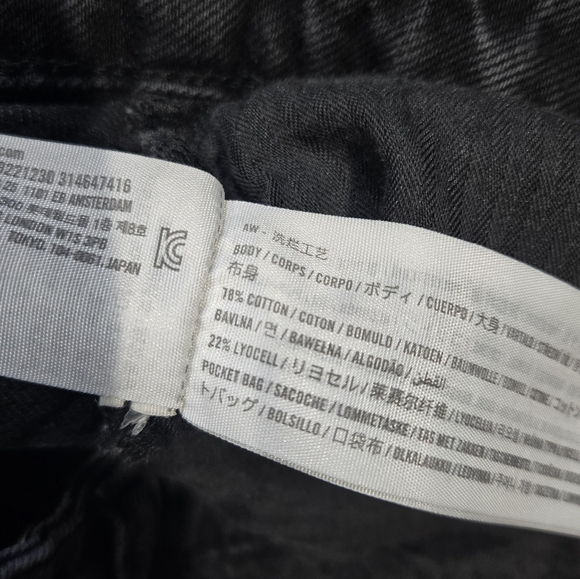 Abercrombie & Fitch the loose short High Rise Curve Love Faded Black Size 18 /34 - Picture 5 of 5